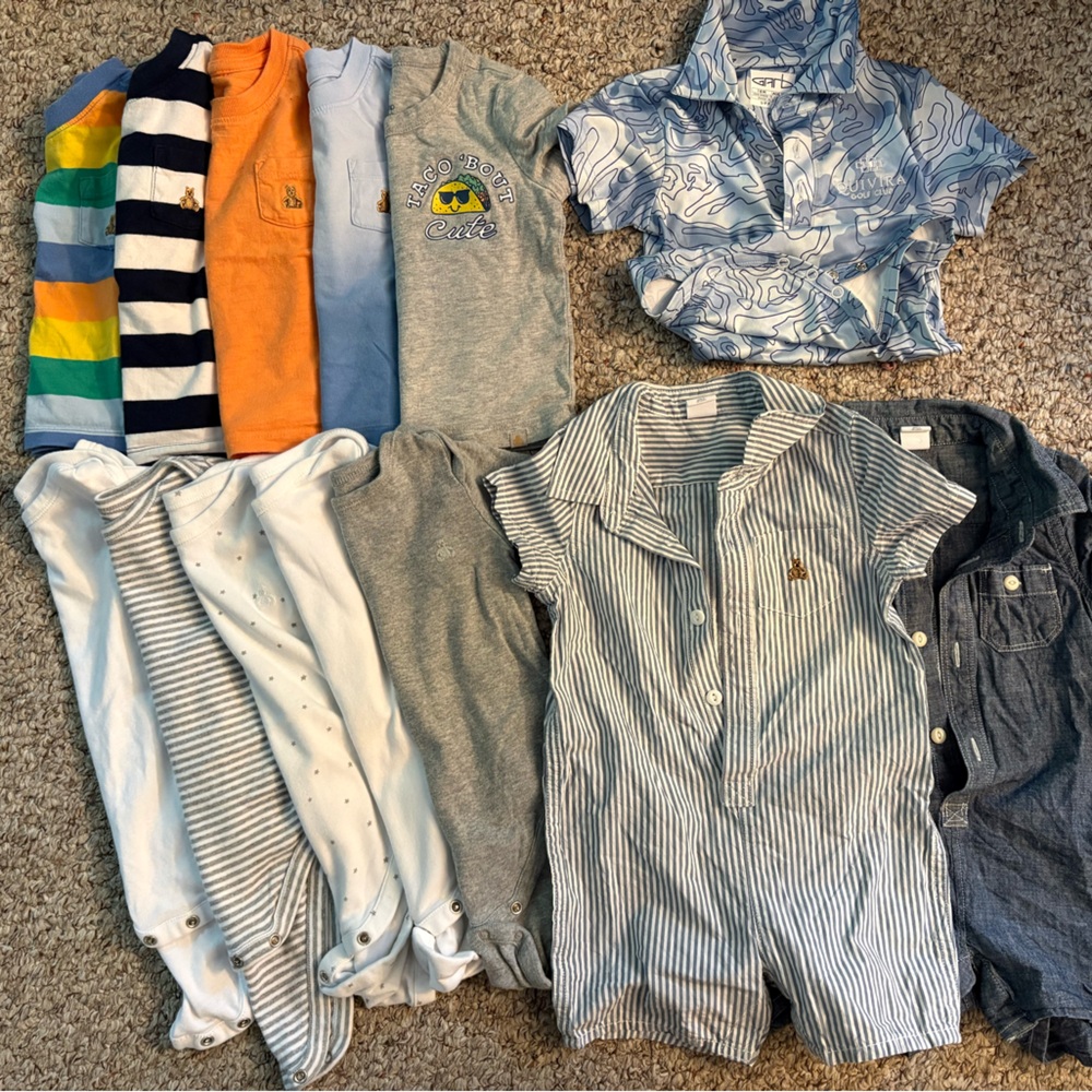 GAP baby boys - Blue, White, Gray, Orange & Green Accents